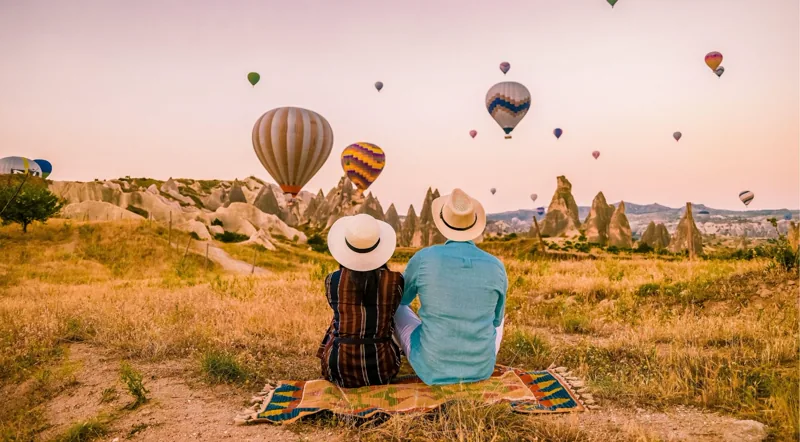 Budget balloon flight over Cappadocia